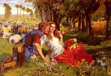  anglais Tableaux - Le berger de Hireling anglais William Holman Hunt